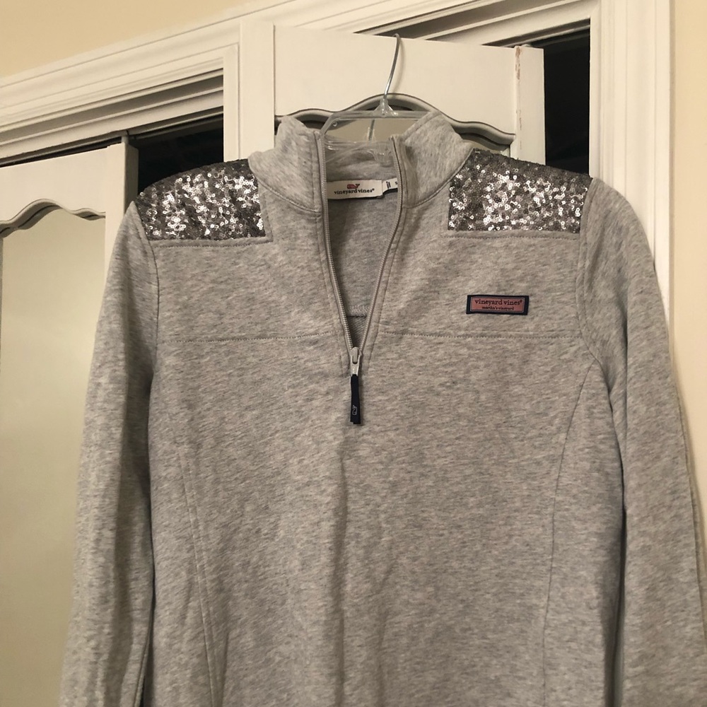 Vineyard Vines Silver Shep Shirt Quarter Zip